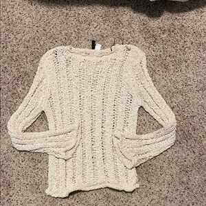 H&M Women's Cream Knit Sweater